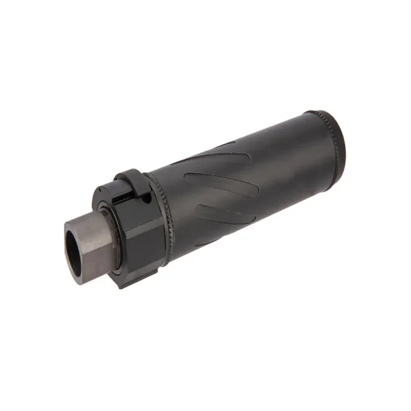 Airsoft Mock Suppressor QD Mount 6MM Smooth Finish Black airsoft mock suppressor qd mou 0 1753372267 - SIMPLEAIRSOFTT