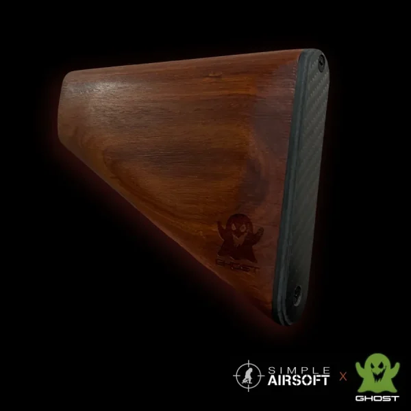Ghost Exotic Rosewood Stubby Stock for M4 Airsoft AEG | Carbon Fiber ghost exotic rosewood stubby s 0 1753372459 - SIMPLEAIRSOFTT