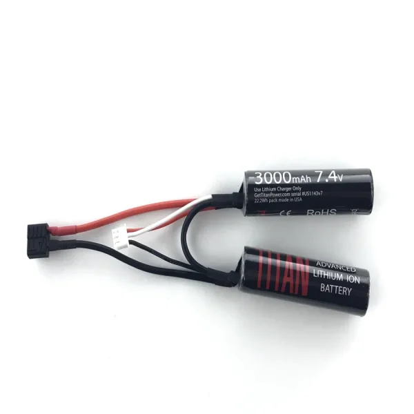 Titan 7.4V 3000mAh Nunchuck Battery T-Plug Connector for High Performance titan 74v 3000mah nunchuck bat 0 1753371859 - SIMPLEAIRSOFTT